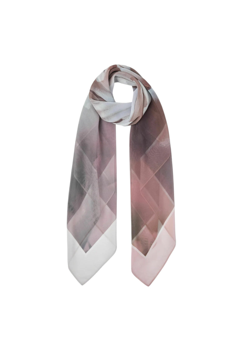 Foulard Liu Jo Donna in Tessuto Stampato Logo All Over Naturale