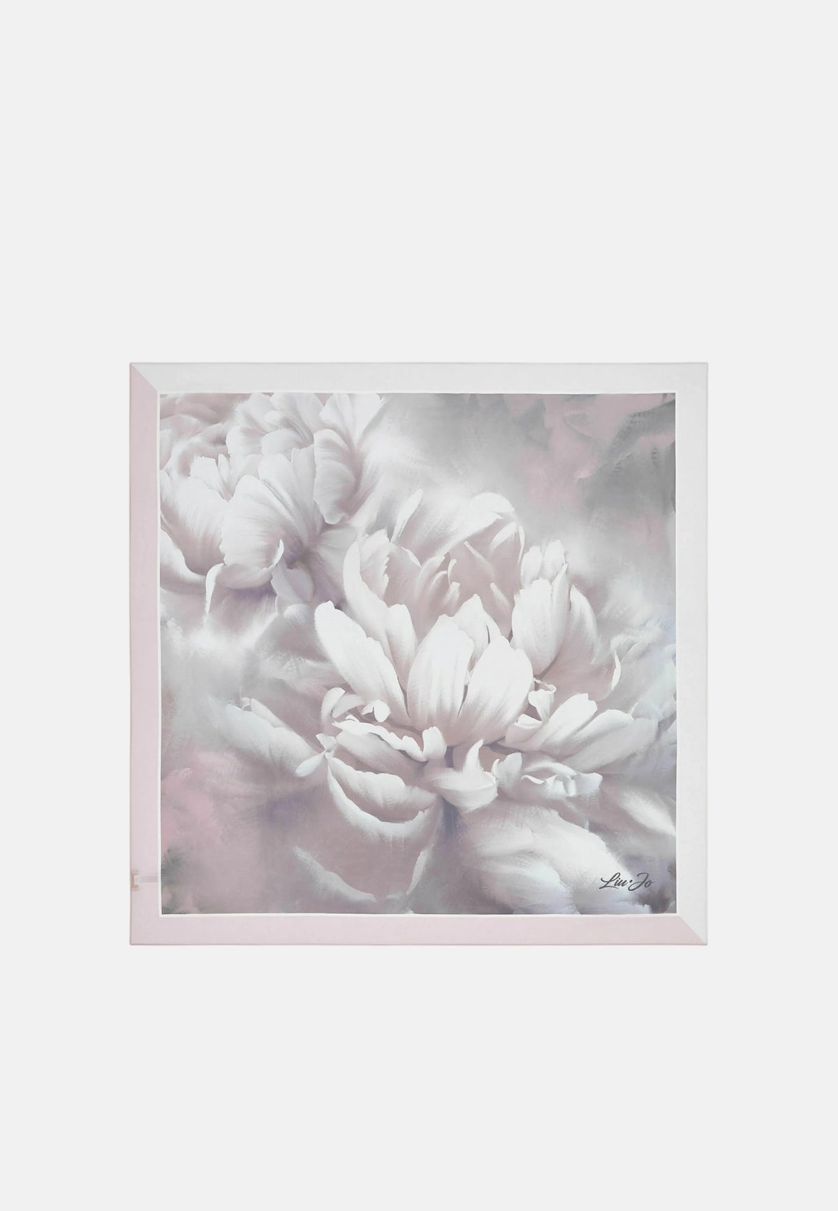 Foulard Liu Jo Donna in Tessuto Stampato Logo All Over Naturale