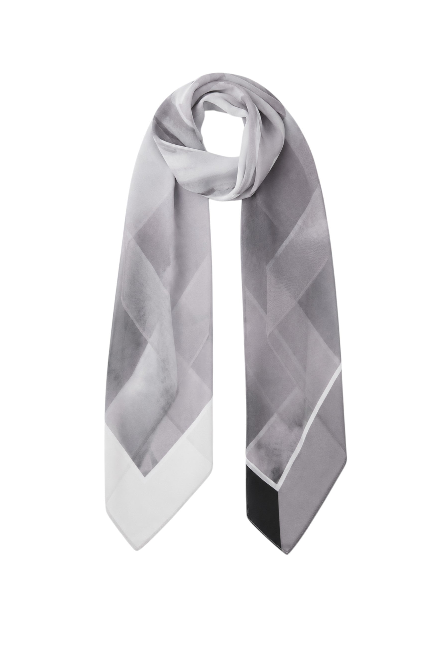 Foulard Liu Jo Donna in Tessuto Stampato Logo All Over Nero