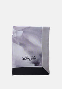 Foulard Liu Jo Donna in Tessuto Stampato Logo All Over Nero
