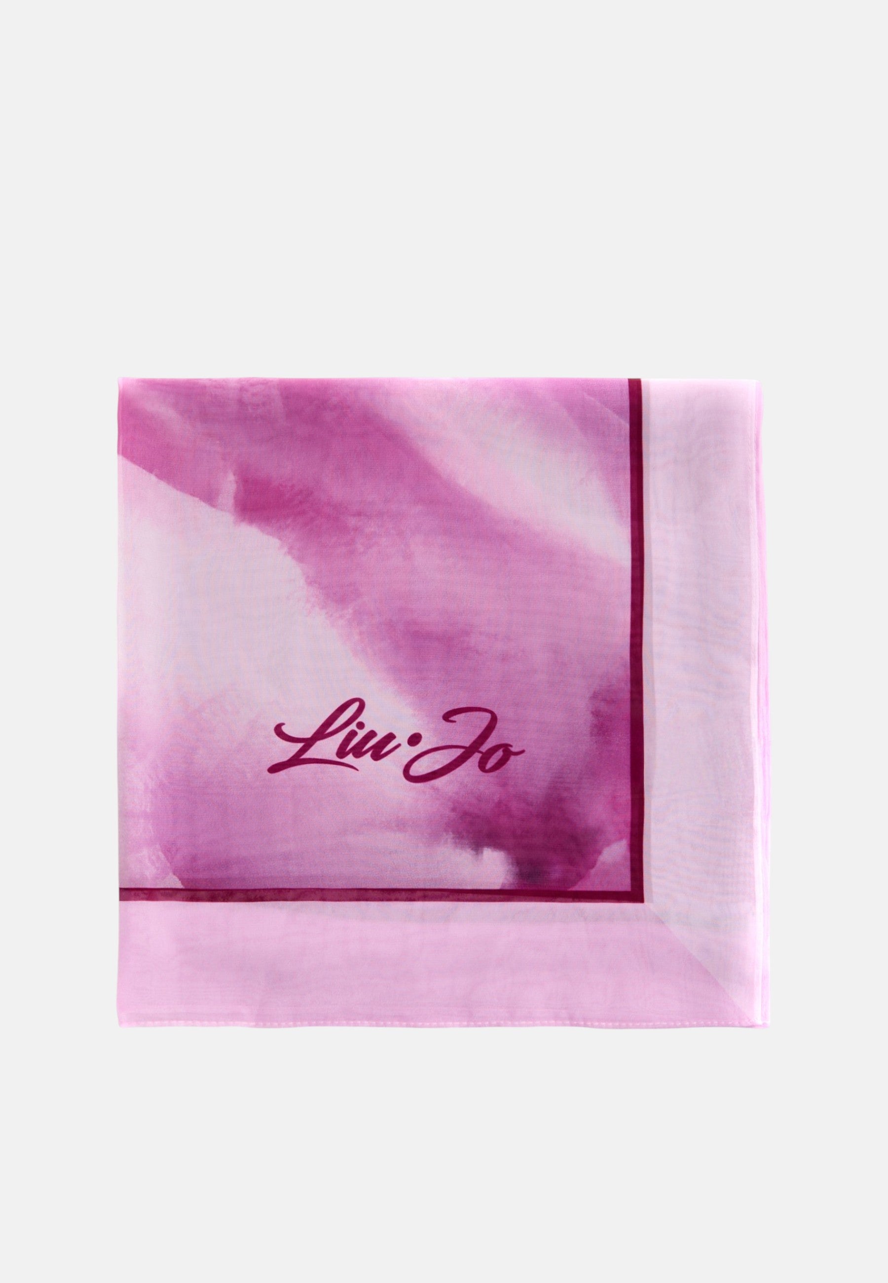 Foulard Liu Jo Donna in Tessuto Stampato Logo All Over Peaches