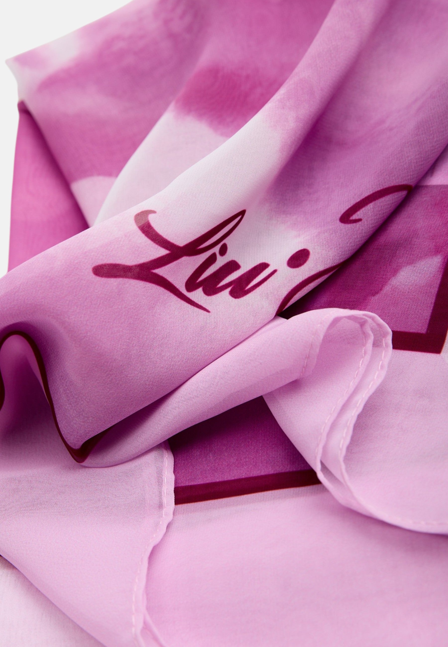 Foulard Liu Jo Donna in Tessuto Stampato Logo All Over Peaches