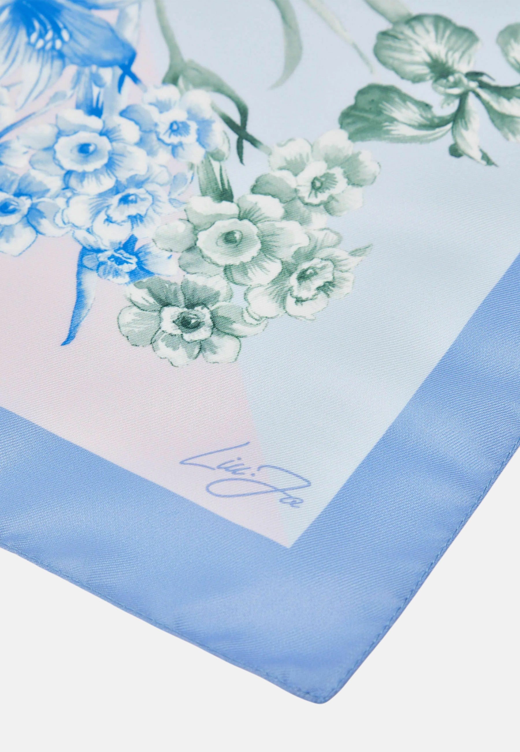 Foulard Liu Jo piccolo a fiori Bright Blue