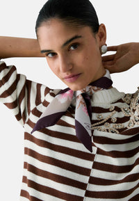 Foulard Liu Jo piccolo a fiori Cranberry