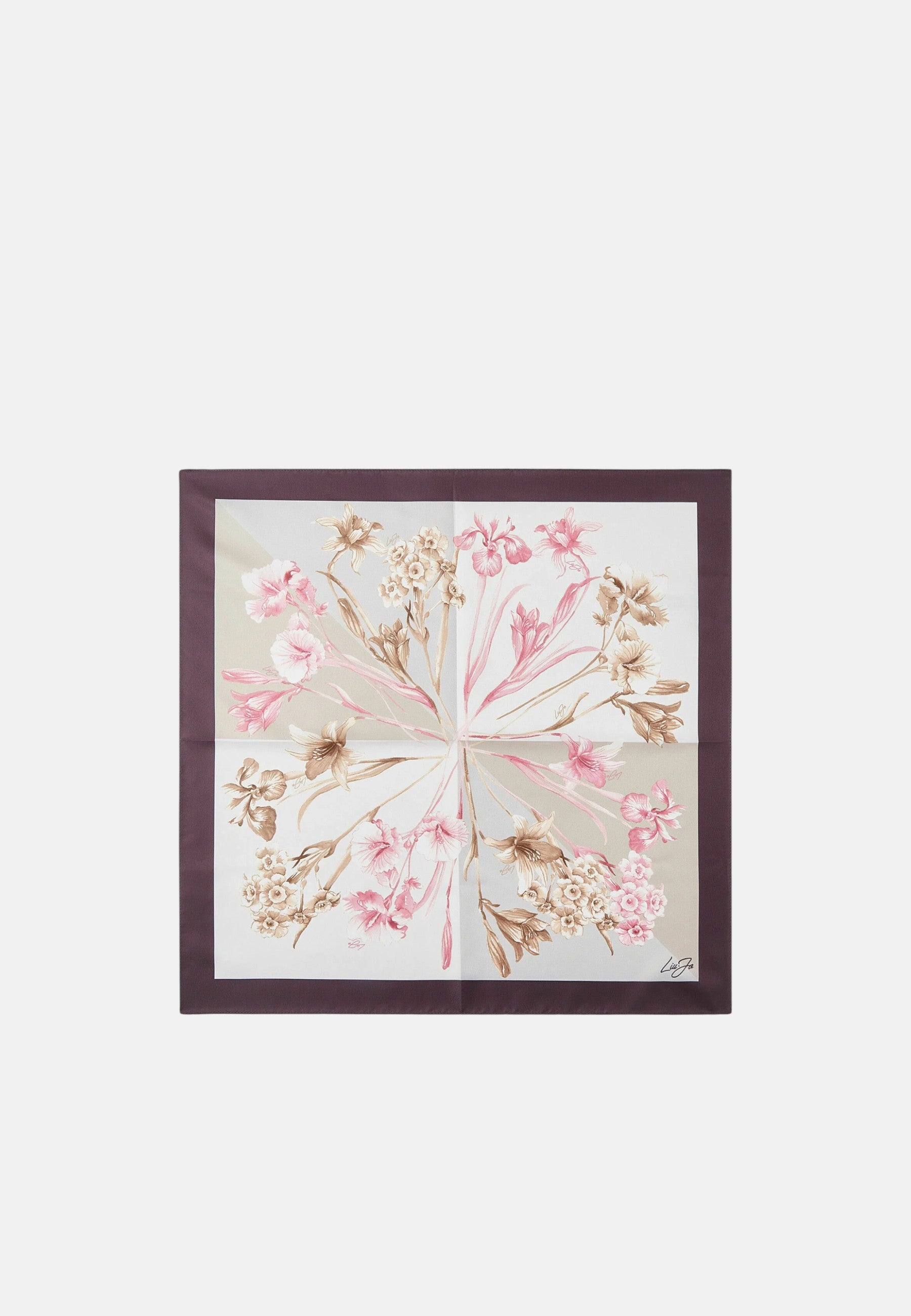 Foulard Liu Jo piccolo a fiori Cranberry