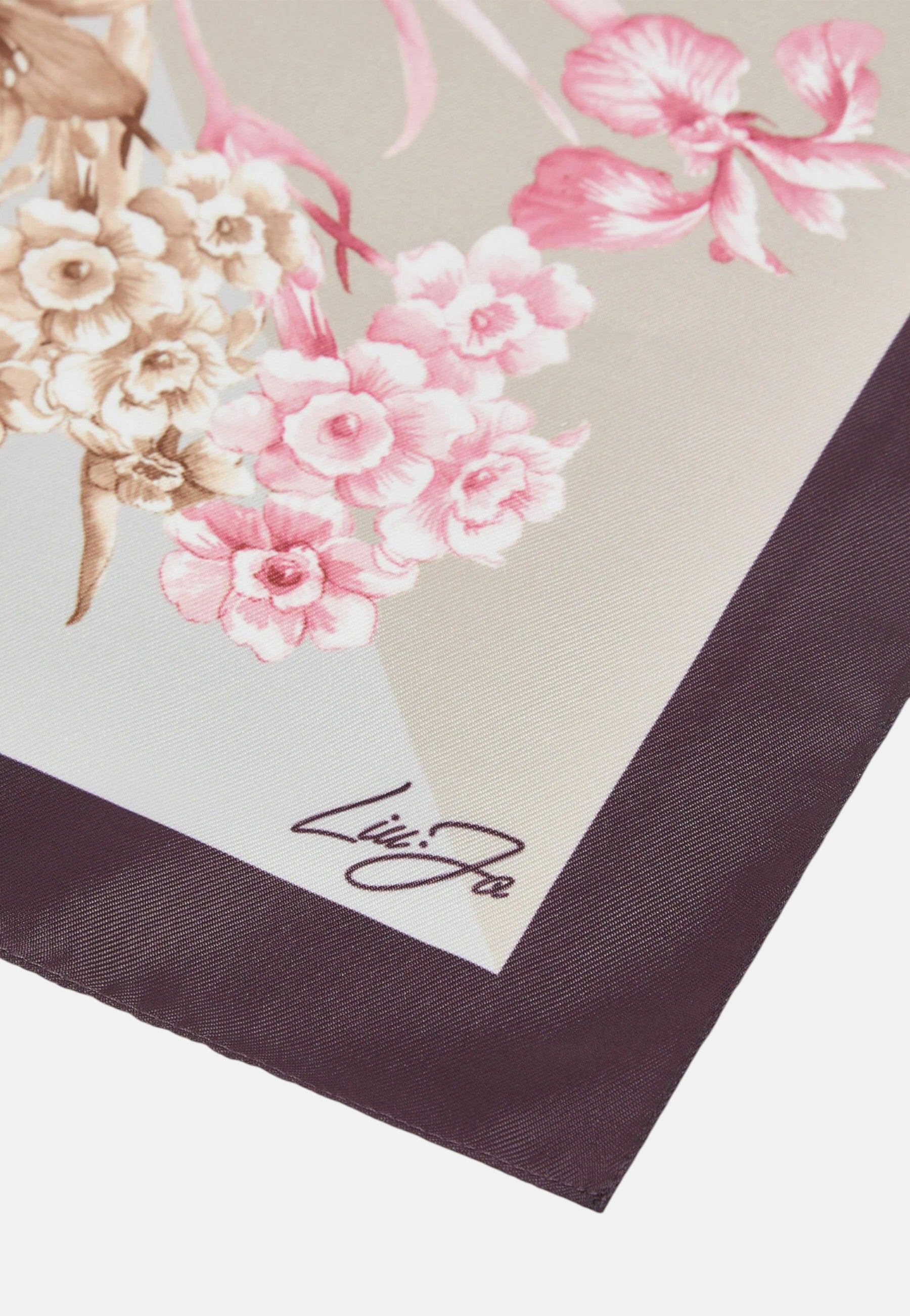 Foulard Liu Jo piccolo a fiori Cranberry