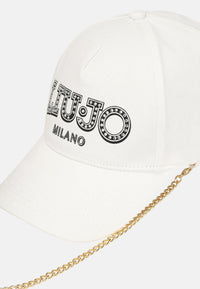 Cappello Liu Jo baseball con logo gioiello White