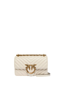 Pinko Borsa piccola a tracolla Love Bag One Chevron Bianco