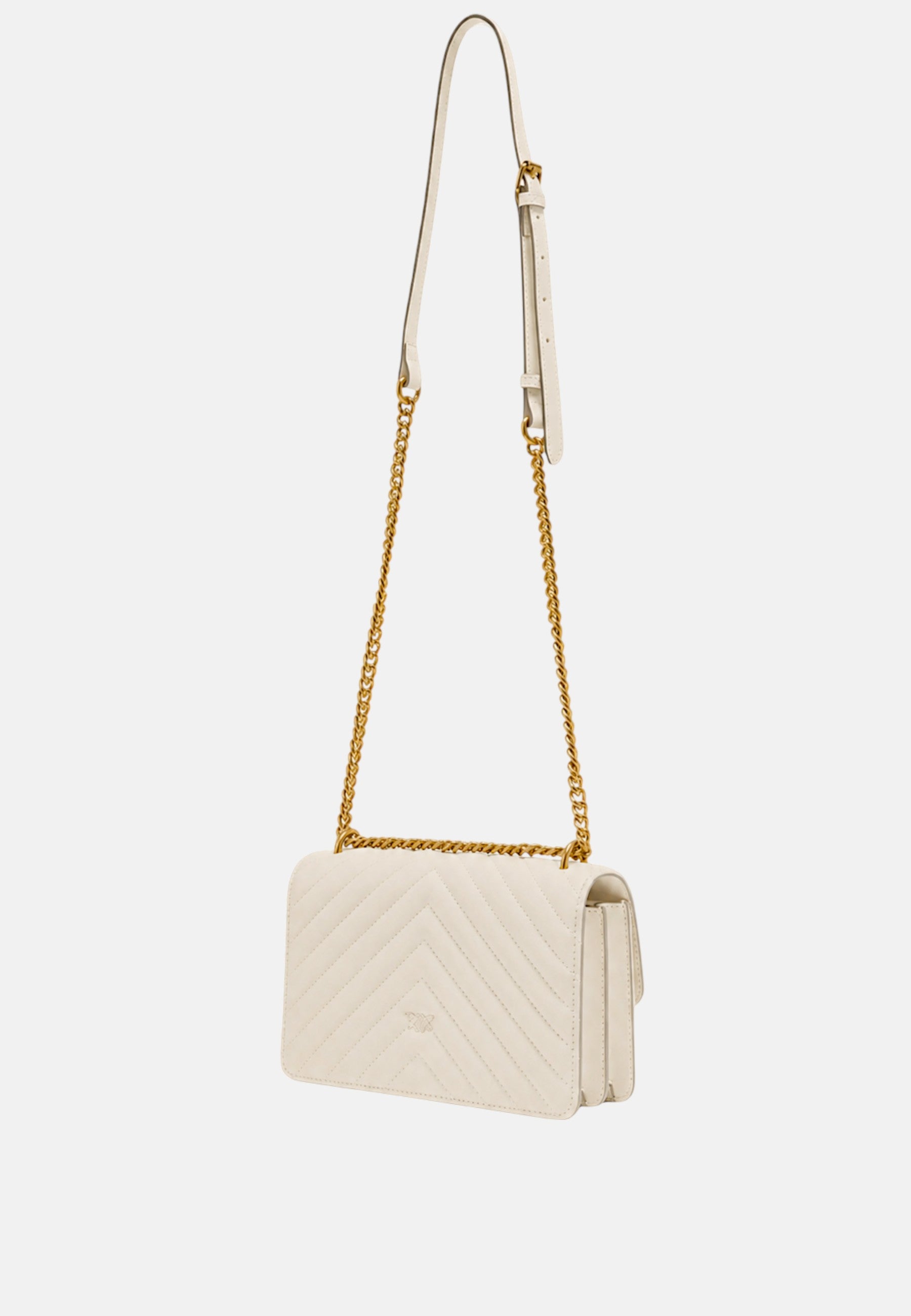Pinko Borsa piccola a tracolla Love Bag One Chevron Bianco