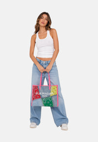 Borsa Donna Rue Madam Denim/fucsia