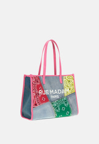 Borsa Donna Rue Madam Denim/fucsia