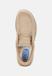 Mocassino Donna Wendy comf suede w Hey Dude Tan