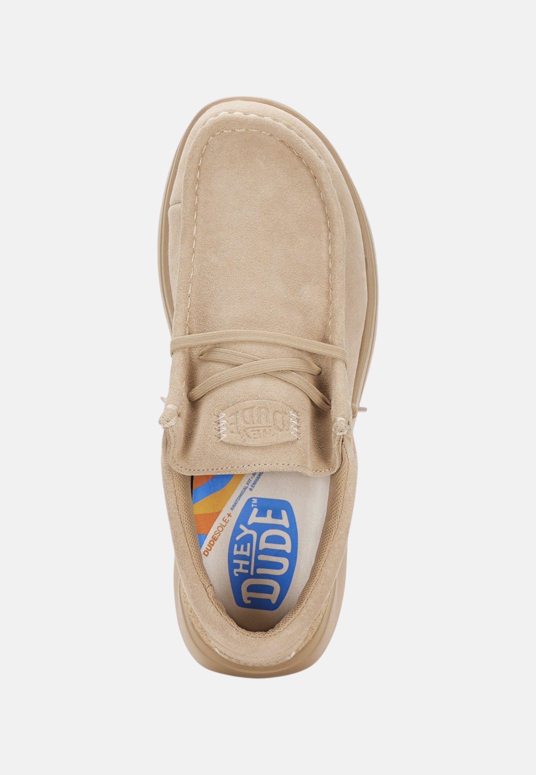 Mocassino Donna Wendy comf suede w Hey Dude Tan