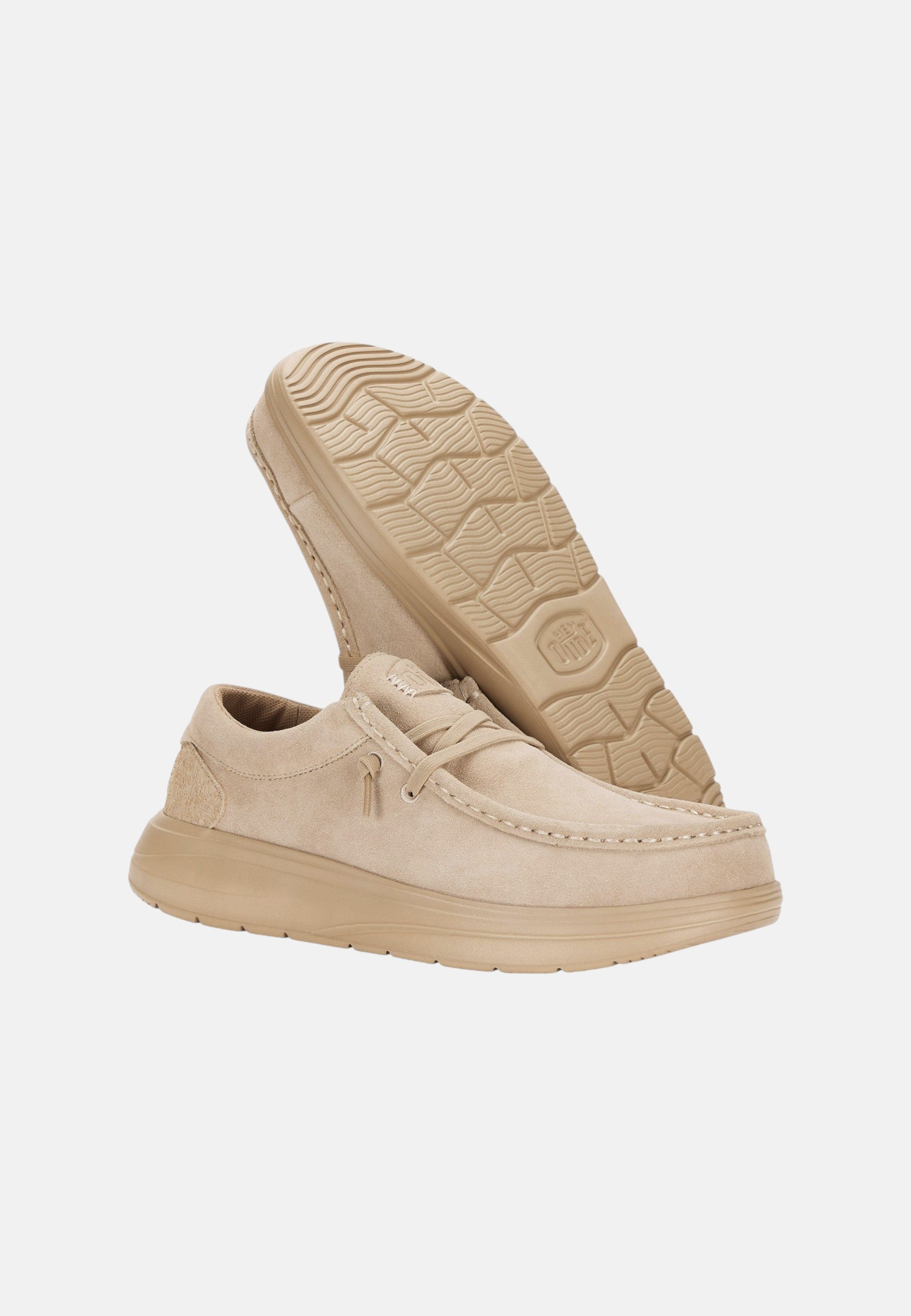 Mocassino Donna Wendy comf suede w Hey Dude Tan