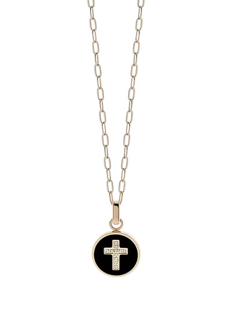 Collana Liu Jo uomo con pendente in acciaio Oro Rosa