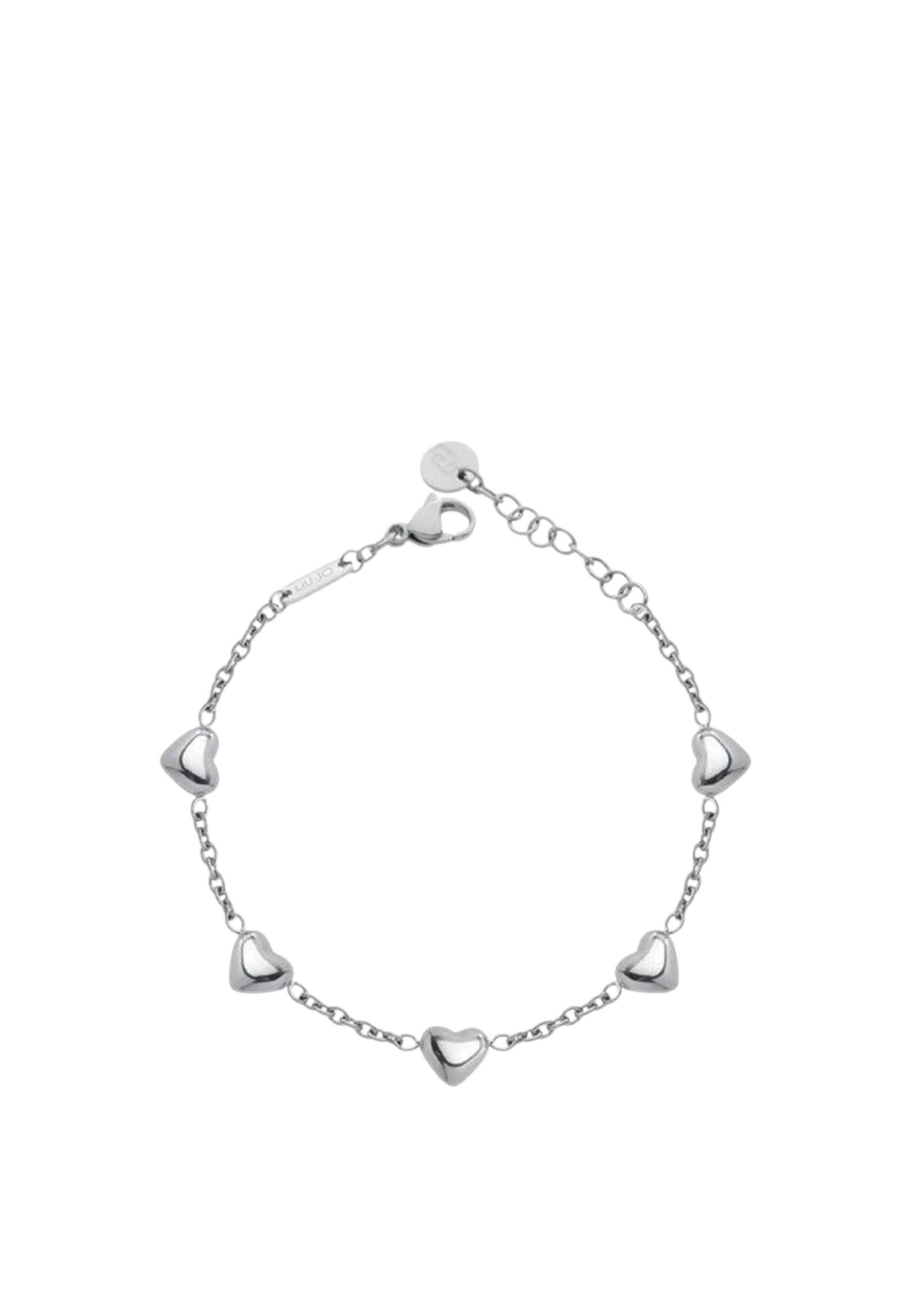 Bracciale Donna Liu Jo Acciaio con Cuori Silver
