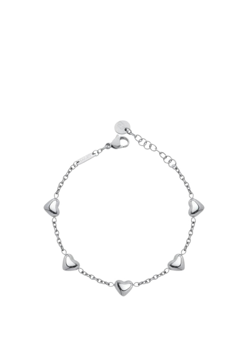 Bracciale Donna Liu Jo Acciaio con Cuori Silver