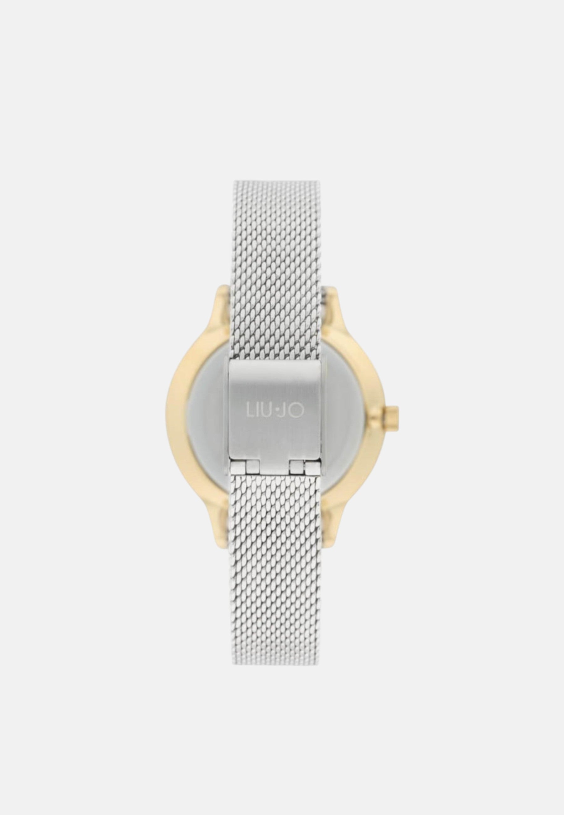 Orologio Donna Acciaio Liu Jo casual laura lux Quarzo Solo Tempo Maglia Milano Silver/oro