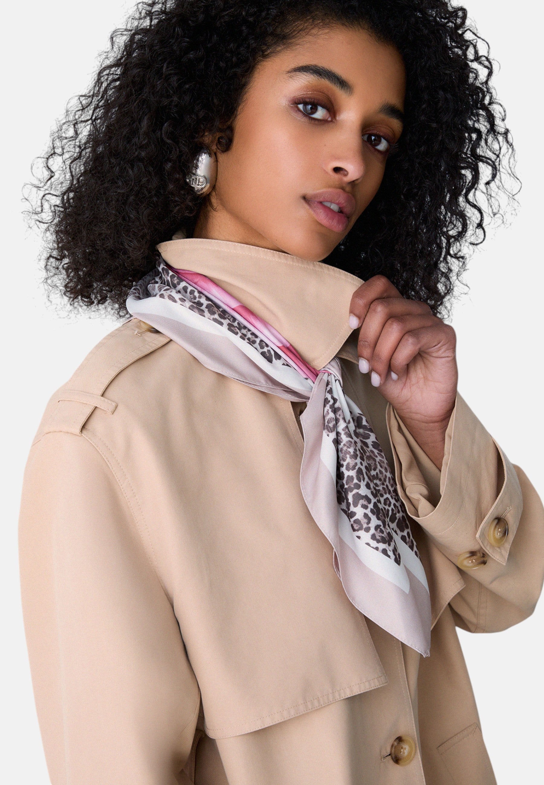 Foulard Donna Liu Jo con Fiore Rosa