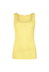 Top con logo monogram Donna Liu Jo Giallo