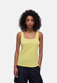 Top con logo monogram Donna Liu Jo Giallo