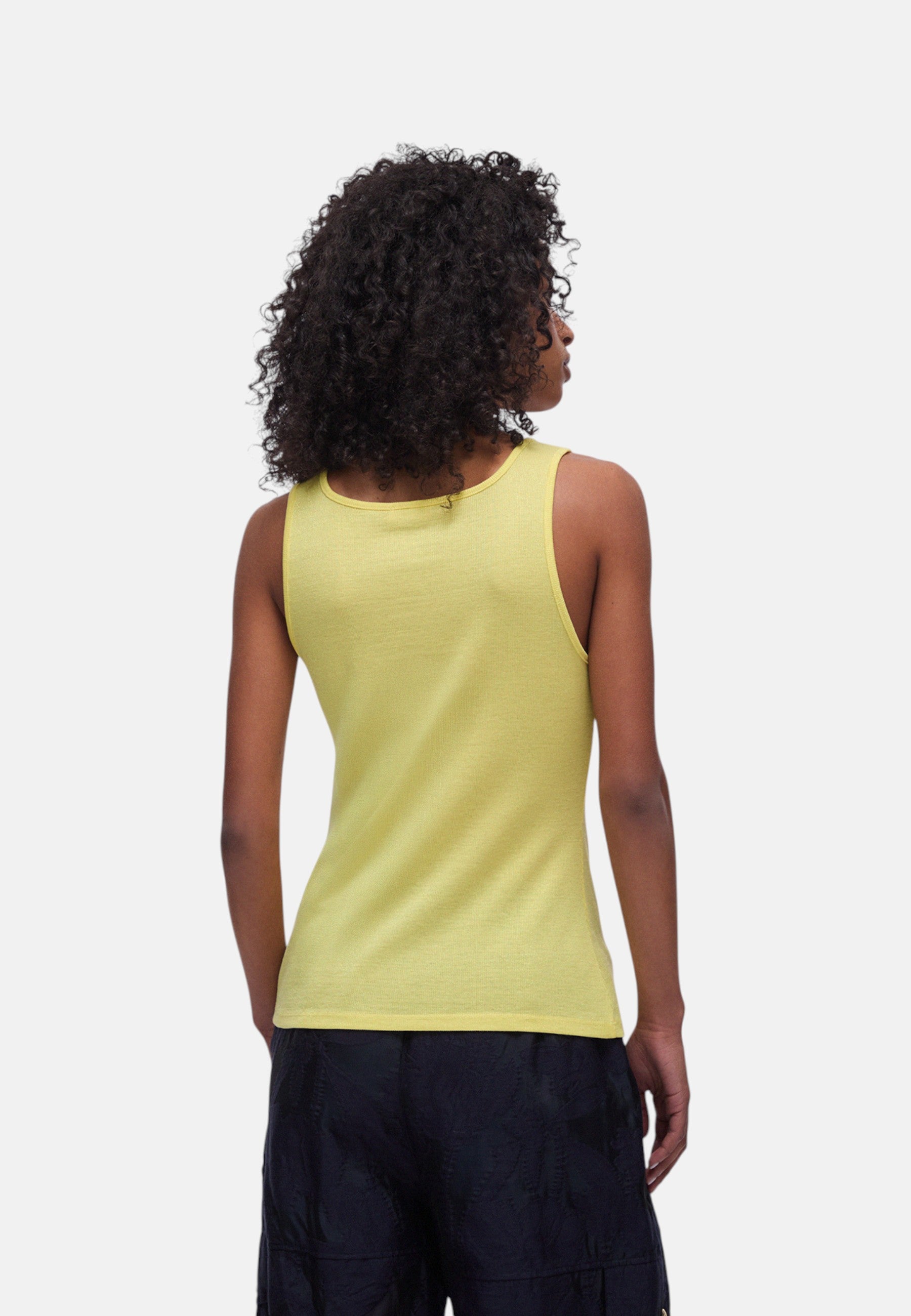 Top con logo monogram Donna Liu Jo Giallo