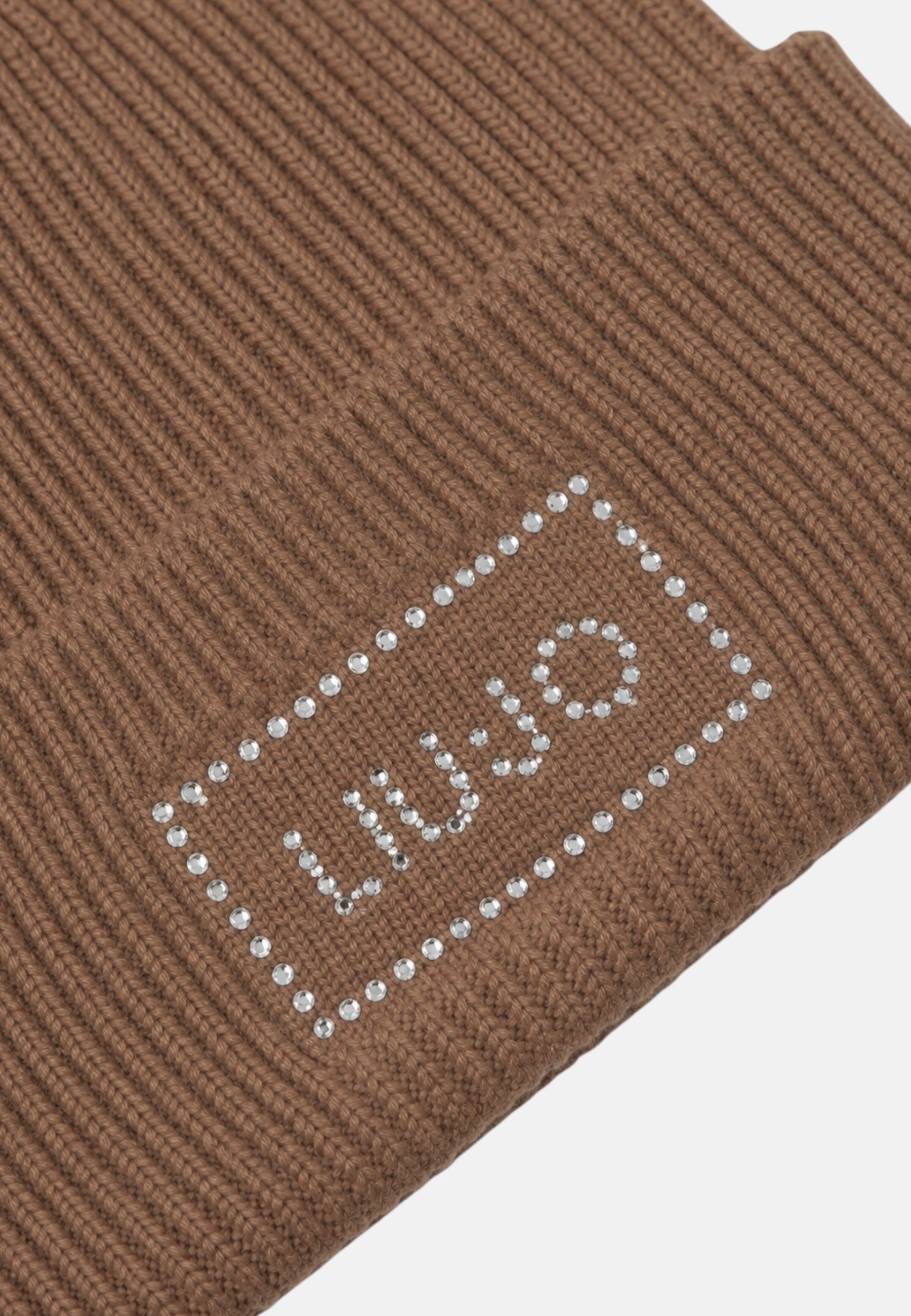Berretto da Donna con logo Liu Jo con strass Liu Jo Cammello