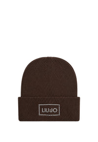 Berretto da Donna con logo Liu Jo con strass Liu Jo Testa Di Moro