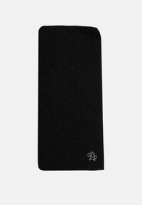 Sciarpa in maglia logo monogram da Donna Liu Jo Nero