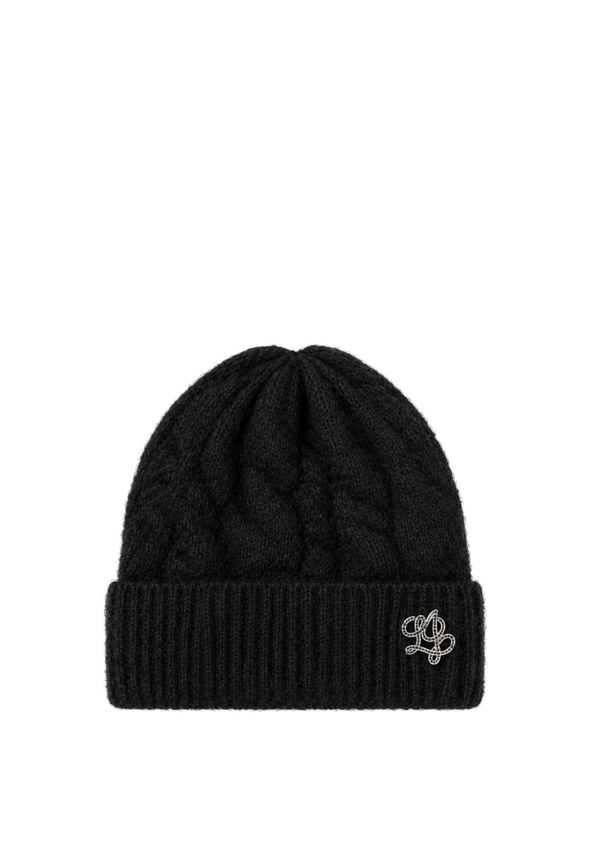Cappello a trecce in misto lana Donna Liu Jo Nero