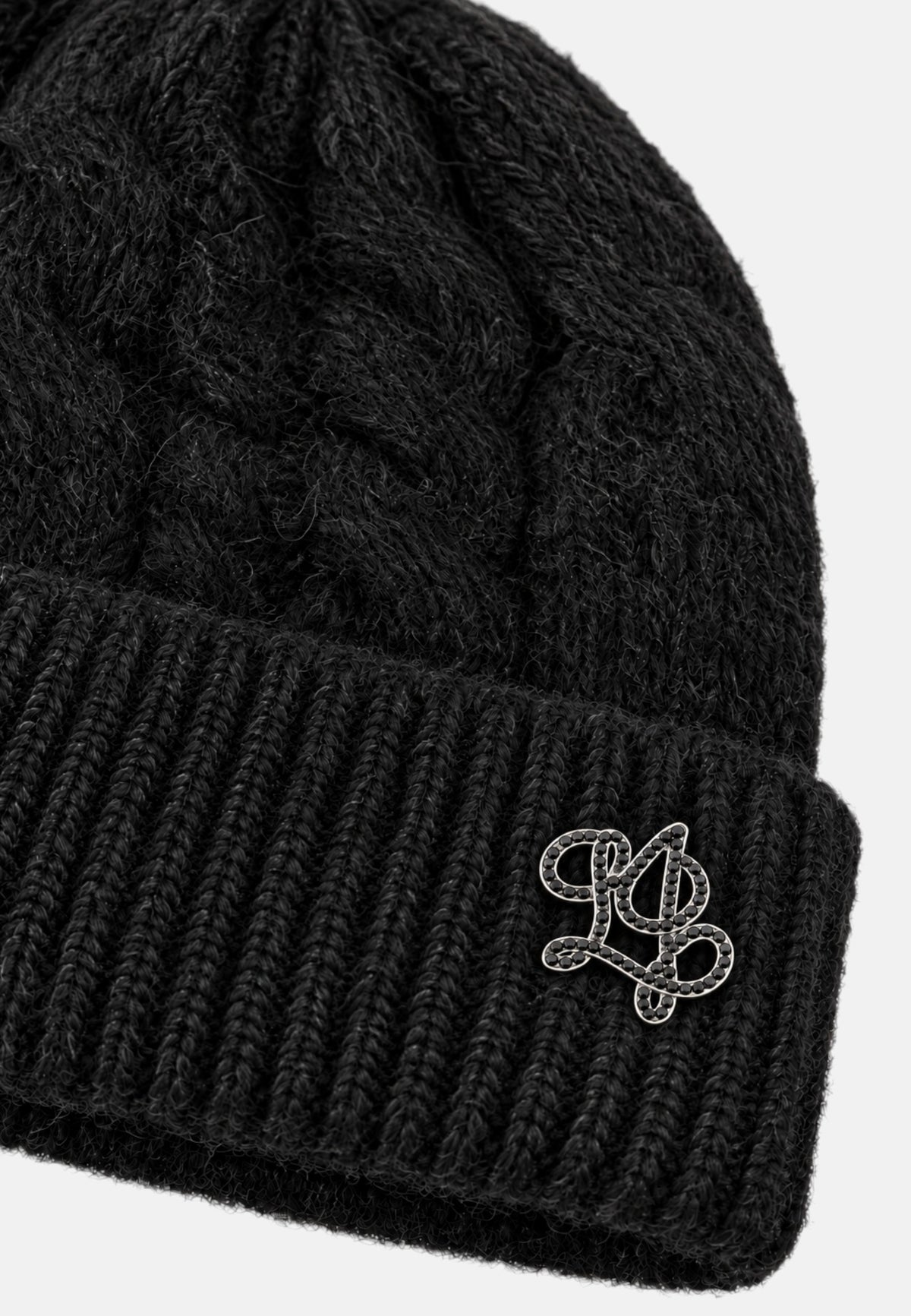 Cappello a trecce in misto lana Donna Liu Jo Nero