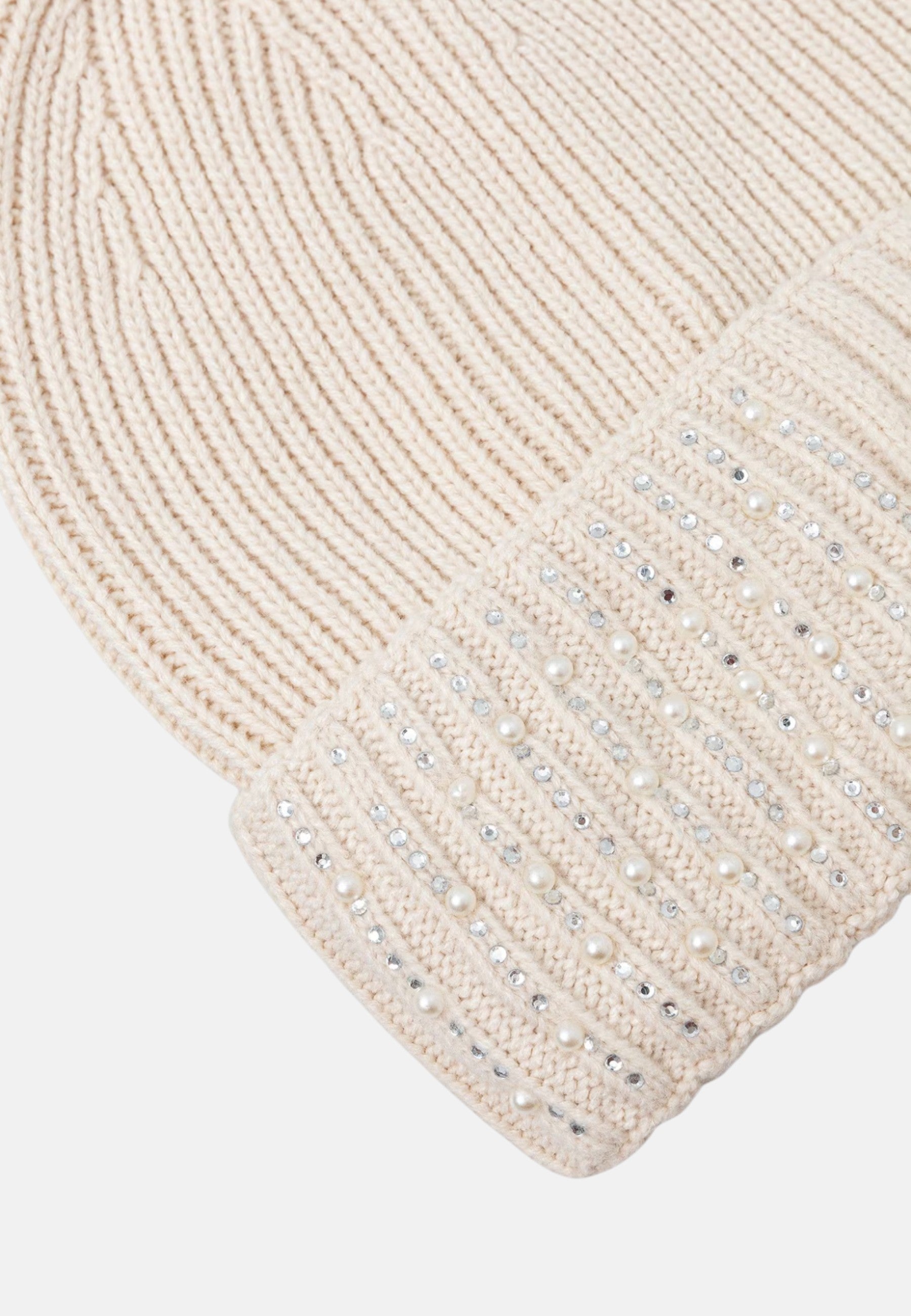 Berretto da Donna con logo e strass Liu Jo Burro