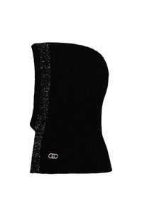 "Cappello "Cagoule" con paillettes Donna Liu Jo Nero"