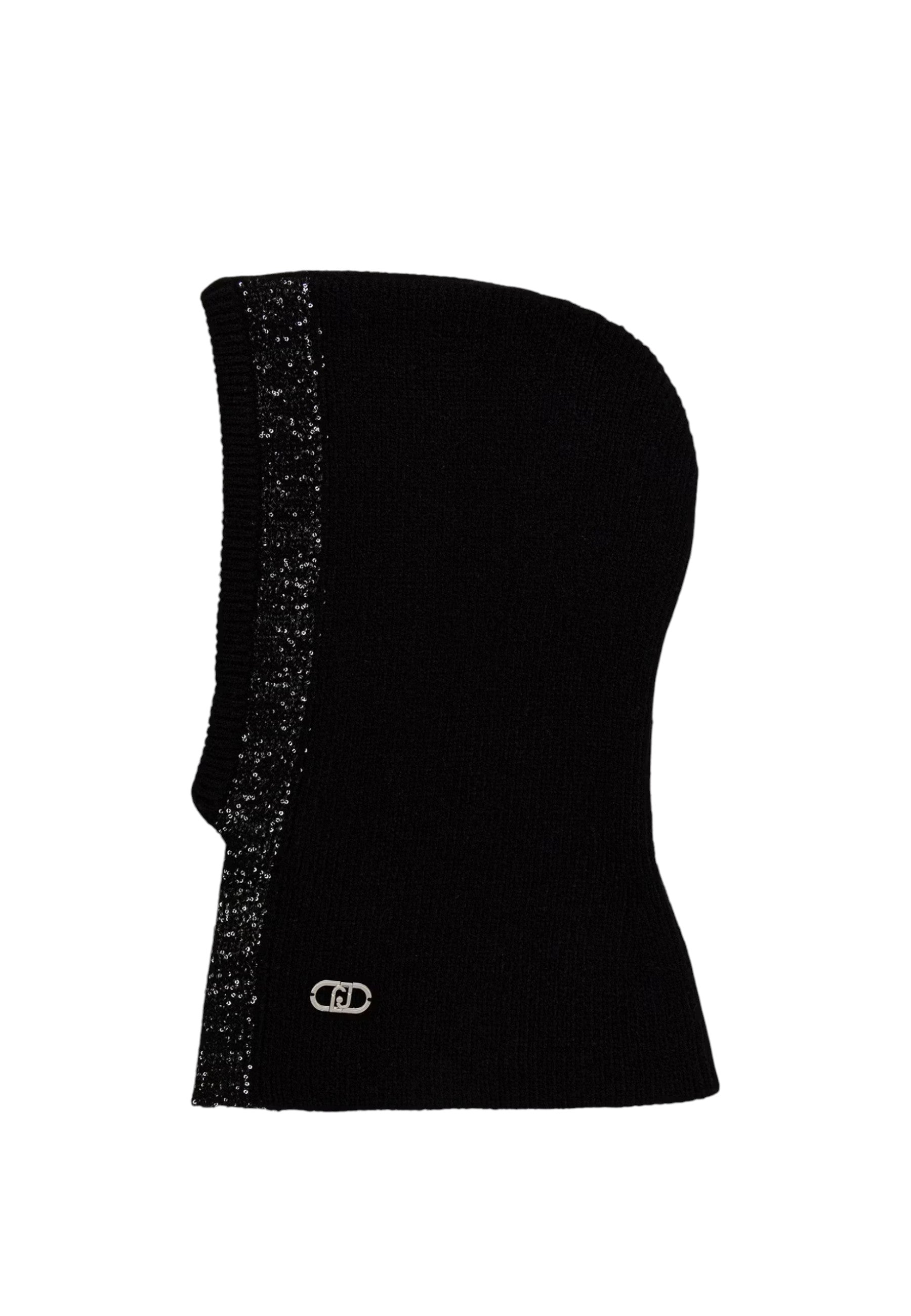 "Cappello "Cagoule" con paillettes Donna Liu Jo Nero"