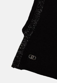 "Cappello "Cagoule" con paillettes Donna Liu Jo Nero"