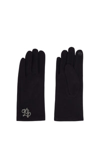 Guanti da Donna Liu Jo con logo Nero