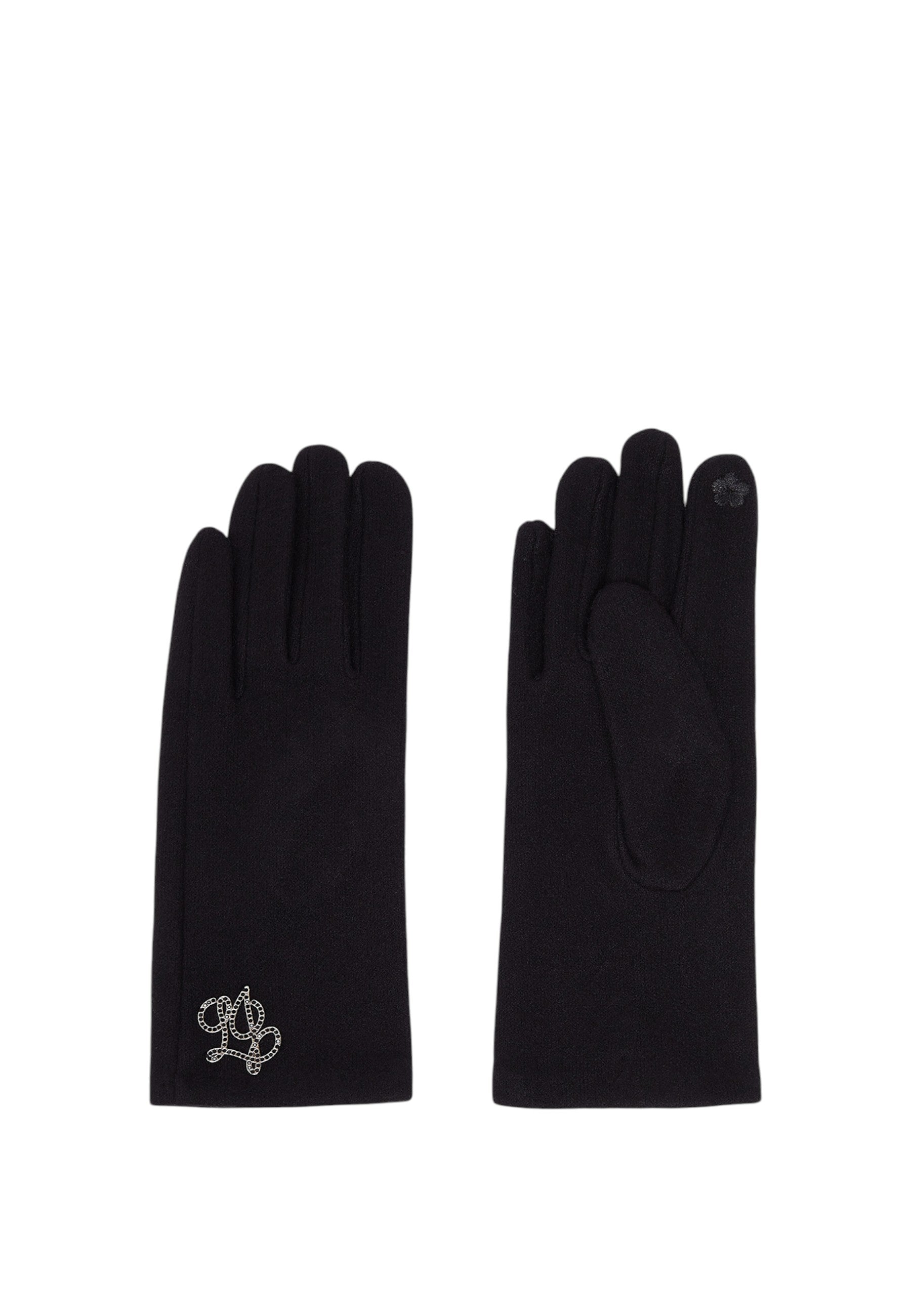 Guanti da Donna Liu Jo con logo Nero
