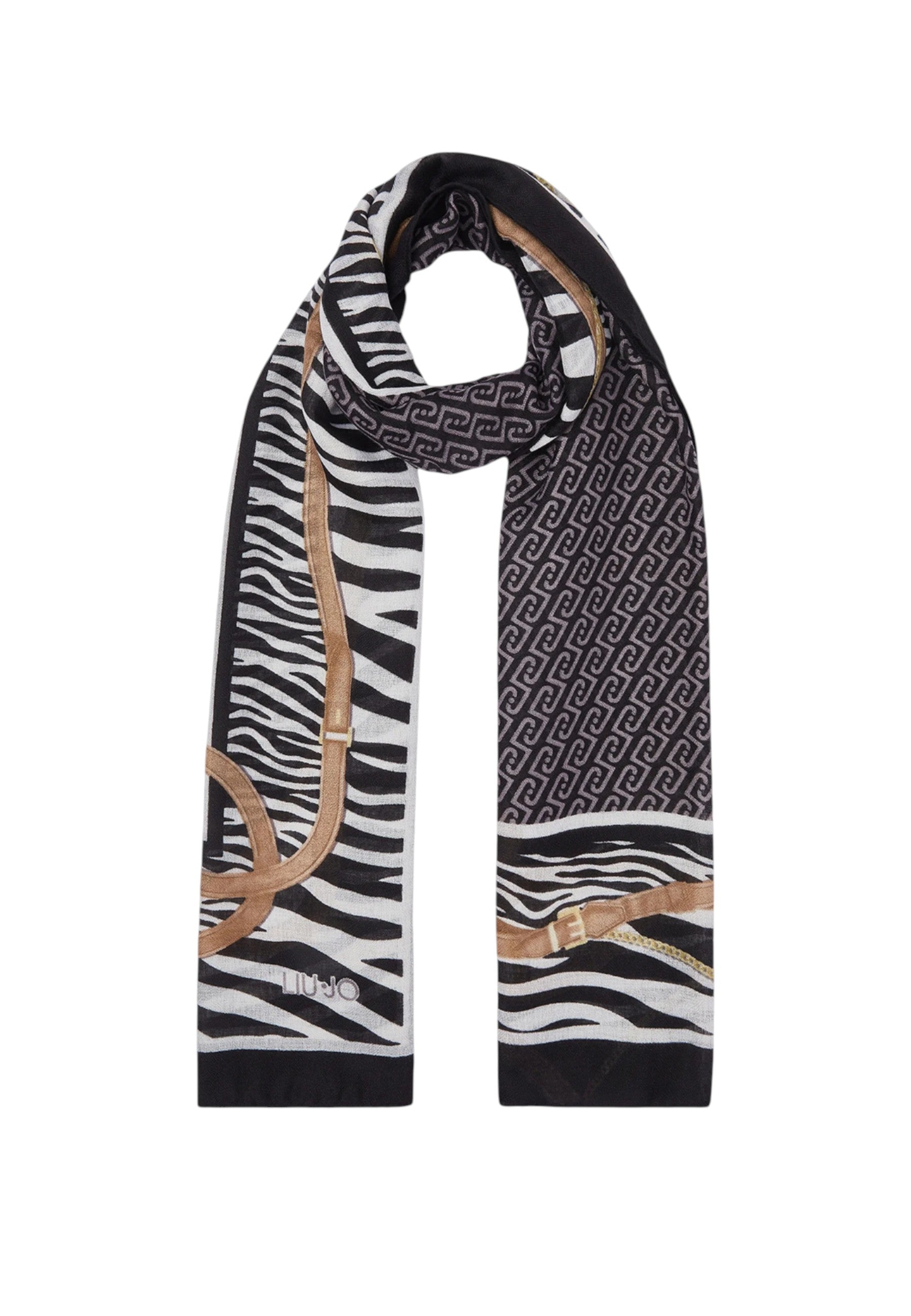 Foulard Donna Liu Jo In Poliestere Nero
