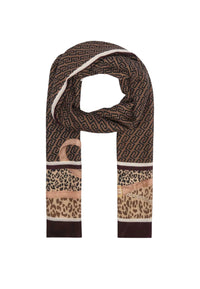 Foulard Donna Liu Jo In Poliestere Rosso Melanzana