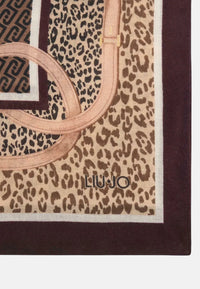 Foulard Donna Liu Jo In Poliestere Rosso Melanzana