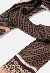 Foulard Donna Liu Jo In Poliestere Rosso Melanzana