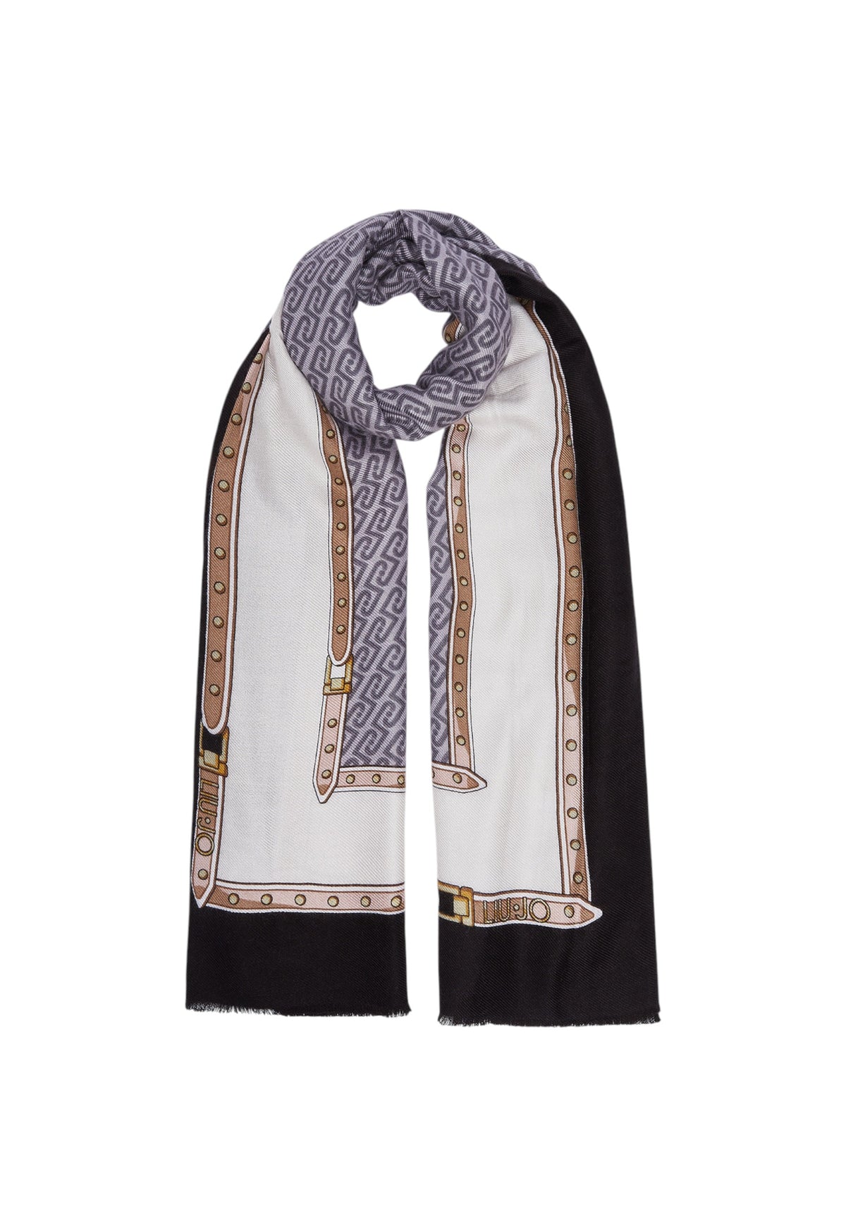 Foulard Donna Liu Jo In Viscosa Nero