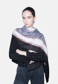 Foulard Donna Liu Jo In Viscosa Nero
