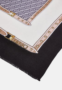 Foulard Donna Liu Jo In Viscosa Nero