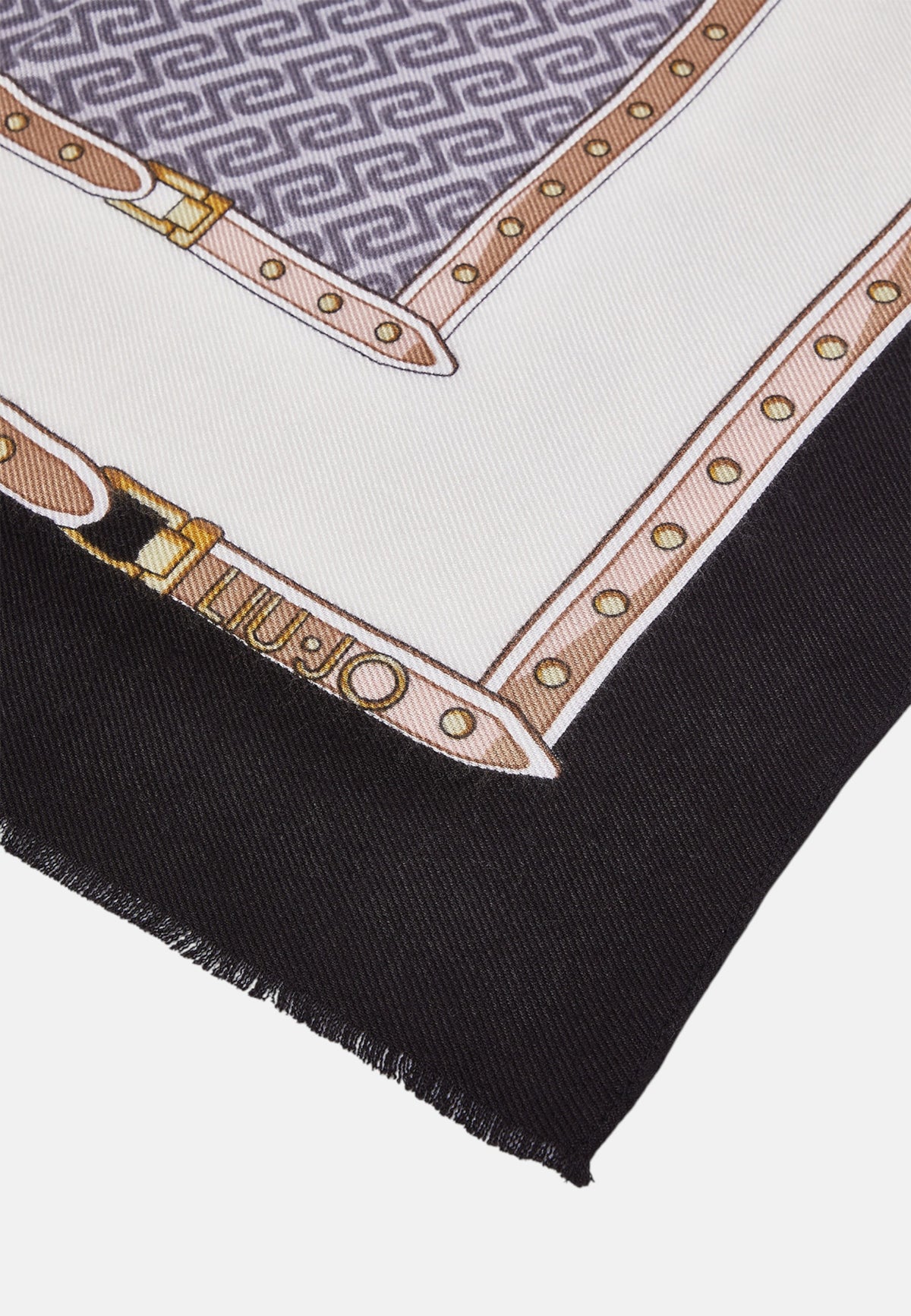 Foulard Donna Liu Jo In Viscosa Nero
