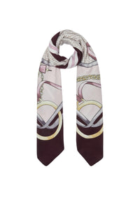 Foulard da Donna Con logo Liu Jo Rosso Melanzana
