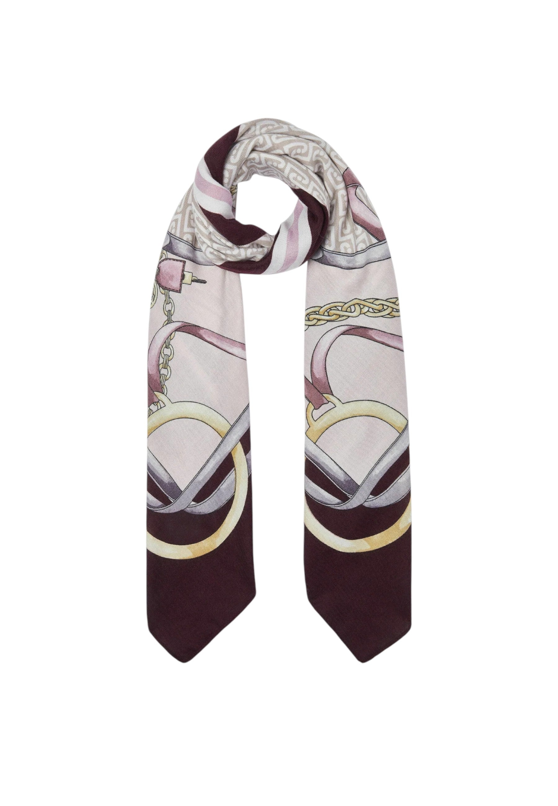 Foulard da Donna Con logo Liu Jo Rosso Melanzana