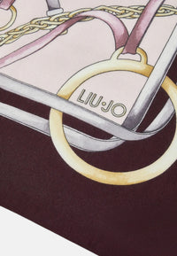 Foulard da Donna Con logo Liu Jo Rosso Melanzana