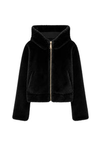 Giubbotto reversibile in teddy Donna Liu Jo Nero