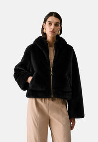 Giubbotto reversibile in teddy Donna Liu Jo Nero